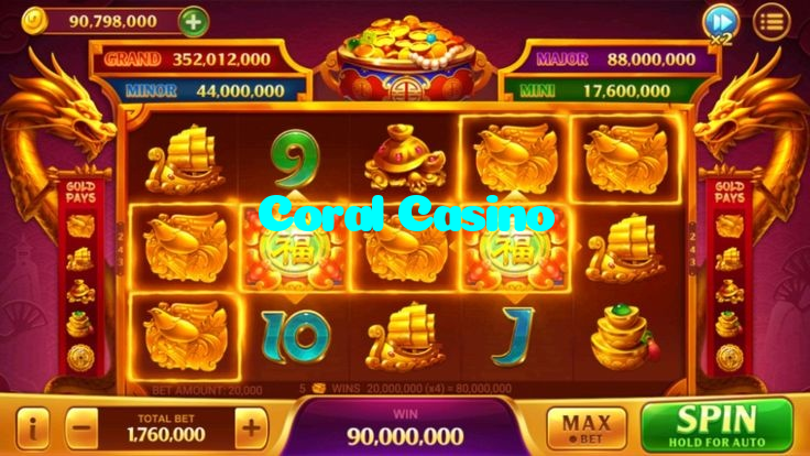 Coral Casino casino presented on mobile device in Pakistan with slots and live games